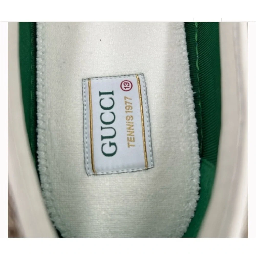 Gucci, GG Supreme, slip on canvas sneakers size 13 made in Italy